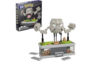 MEGA WONDER POKEMON MEGA Pokémon Actionfigur-Bauset, Mini Motion-Kleinstein mit 343 Teilen und Schlagbewegung, Spielzeug für Sammler zum Zusammenbauen und Präsentieren, HWR79