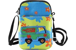 FOTAP Mystery Machine Messenger Bag Cartoon Movie Crossbody Bag Mystery Machine Gift Best Friend Gift Mystery Van Shoulder Bag