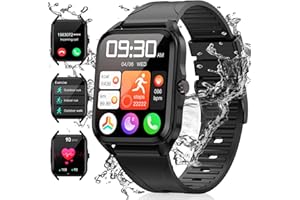 LIGE Smartwatch dla mężczyzn i kobiet, z funkcją telefonu, ekran dotykowy HD 1,83", 100+ trybów sportowych, tracker fitness, 5ATM, wodoszczelny, Smart Watch z monitorowaniem tętna, snu, krokomierzem,
