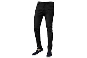 Mad Ink Mens Denim Super Stretch Skinny Slim FIT Jeans All Waist & Leg Sizes