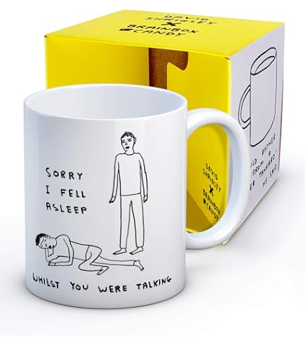 Brainbox Candy Officiële David Shrigley - Grappige koffiemok - Cadeauverpakking Novelty Kerst- of verjaardagscadeau voor mannen en vrouwen - Everything is Good kunstontwerp exclusief verkocht
