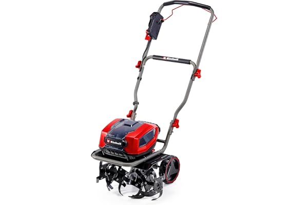 Einhell sladdlös jordfräs GP-CR 36/45 Li E BL- Solo Power X-Change (36 V, Brushless, 45 cm arbetsbredd, 23 cm arbetsdjup, hjul som kan ställas in höjdled, utan batteri)
