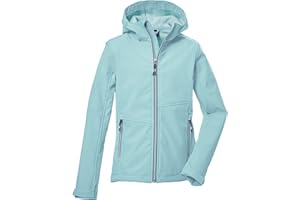 Killtec Mädchen Kow 168 Grls Sftshll Jckt Softshelljacke mit Kapuze/Outdoorjacke ist wasserabweisend