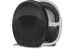 Geekria Shield etui na słuchawki kompatybilne z Bose QC Ultra, QC45, QC35, QC25, QC15, AE 2i, AE 2, zastępcza ochronna twarda obudowa, torba podróżna z miejscem na kable (czarne)