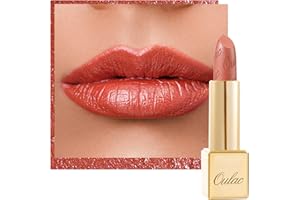 ‎OULAC OULAC Metallic Shink, Glitter 3D Długotrwała pomadka o wysokiej pigmentacji, wodoodporna i odporna na pot Makijaż, 4,3 g, Be Happy (05)