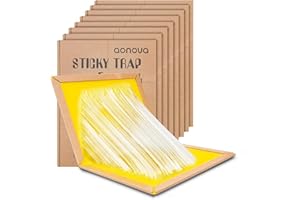 AONOVA Pest Trap Board, 8 Pack Sticky Pads for Pests Indoor Outdoor Kitchen Garage Garden