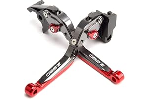 ENUOLIAN CNC Ajustable Pliable de Frein de Moto d'embrayage de Frein de Moto pour Kawasaki Z900 Z650 2017-2021 2018 2019 2020 Frein Embrayage Leviers (Couleur : Rouge, Size : Z650)