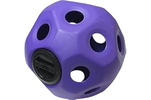 GENERIC Hay Ball Horse Feeder Toy - Choice of Colours (Hanging Treat Slow Feeding Stable) (Purple)