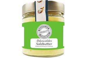 Odenwälder Lebensmittel - Premium Salzbutter mit echtem Meersalz - hochwertige Salz Butter - Made in Germany - 150 g