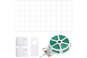 VINFUTUR Rete per Rampicanti 1,67 * 10m Griglia per Rampicanti Rete da Giardino con Maglie Larghe per Piante Cetrioli Pomodori