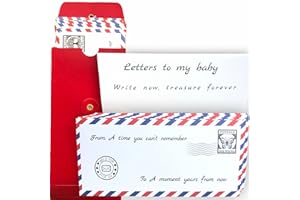 BUSHBABY Letters to My Baby - Time Capsule Keepsake, Baby Shower Games, Gifts for Mum to be, Unique Newborn Gift Unisex Boy Girl, New Baby Gifts Unusual, Gender Reveal, Mother and Baby, Son Daughter