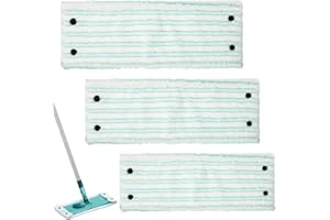 EPLZON 3 Piezas Cabezas de Fregona de Repuesto, para Leifheit Combi/Clean Twist M Micro Duo 42 x 15cm Kit para Todo Tipo de Suelos Descontaminación Todos Ideal para Azulejos y laminados
