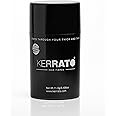Kerrato Hair Fibres for Thinning Hair (JET BLACK) Natural - 11.5g - Conceals Hair Loss in 10 seconds - Natural Hair Thickener & Fibers for Thin Hair for Men & Women