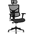 X Chair X1 Task Chair, Black Flex Mesh with Headrest