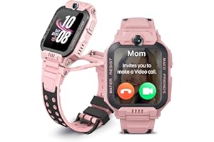 imoo Z7 Kids Smartwatch, Dual-Camera HD Video and Phone Call Watch Phone, GPS Watch with Real-time Locating & 14 Days History, 4 Sport Modes, 24H Health Monitoring, IPX8 Waterproof for Kids (Pink)