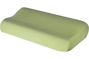 Theonoi Poszewka na poduszkę na kark, poduszka wspomagająca kark, poduszka zdrowotna z bawełny, do rozmiarów od 35 x 60 do 45 x 75 cm (zielone jabłko 107)