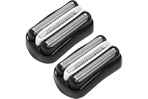 TEUENA Juego de 2 Cabezal de Recambio Serie 3 32B, Cabezales de Afeitar de Repuesto Braun S3 Compatible con Afeitadora Electrica Hombre 300S, 301S, 310S, 3020S, 3030S, 3040S, 3050CC, 3080S, 3090CC, 350CC