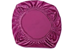 Yikko Stretch-Stuhlhussen aus Spandex-Samt, 37,6-50,4cm, Bürodrehstuhl,weicher Kissenbezug,maschinenwaschbar,Schutz,Heim,Esszimmer,Bar, Hochzeit Dekoration (Rosarot)