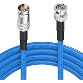 Superbat SDI Cable 3G/6G/12G 20cm BNC Male to Female 75 Ohm Belden 1694A | 18 AWG, Support 12G-SDI (Dual-Link)/ 1080p/ 4K, Br