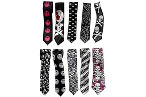 DANGEROUSFX Black White Web ***Cheeky & Funky Ties***Mod Gothic Emo Steam Punk – Fantastic Designs and Colours