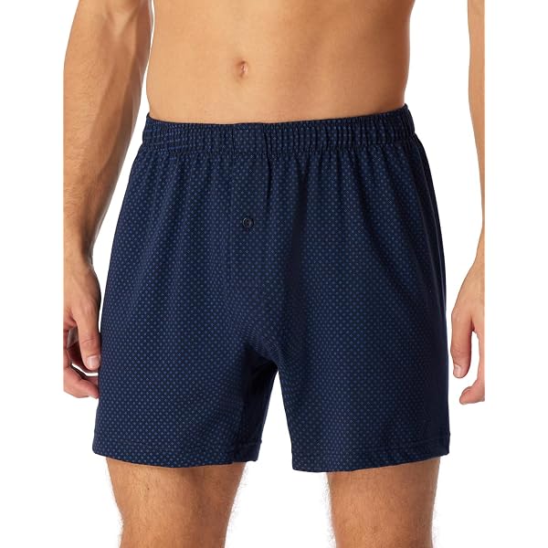 Boxer Homme FALKE Daily Comfort - Caleçon Ample En Coton égyptien, Motif Chevron, Taille élastique - 1 Pièce