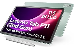 ‎LENOVO Lenovo Tab P11 (2. Gen) Tablet | 11,5'' 2K Touch Display | MediaTek Helio G99 | 4GB RAM | 128GB Speicher | Android 13 | grün | inkl. Lenovo Precision Pen 2