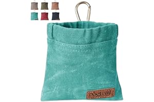 Duuclume Doggy Snack Bag, Puppy Training Bag Mains Libres Doggy Training Snack Bag Comprend Crochet et Boucle pour Pet Puppy Voyage ou Utilisation en Plein air (Bleu Paon)