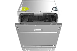 Cecotec Lavavajillas Integrable de 60cm Bolero Aguazero 6500 Full-BI C. 15 Cubiertos, Tercera Bandeja, Bajo Consumo, 6 Programas con Dual Zone Wash, O2 Dry, Motor Inverter Plus, Comienzo Diferido