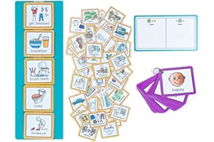 Communication Bundle from Create Visual Aids With A Visual Timetable, Now & Next Board & Feelings Keyring to support communication, routine, transition & emotional development. (Child)