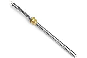 FIREHOFF - Resistencia para estufa de pellets, 300 W, 140/150 mm, diámetro 9,9 mm, rosca 3/8 con bornes - 1 año de garantía