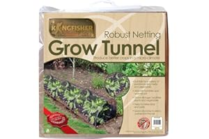 Kingfisher GTUN300 Tunnel de Culture en Filet Noir Transparent 300 x 45 x 45 cm