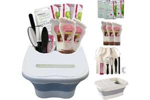 VIKINGTREAT Foot Care Kit – Premium Foot Spa & Tool Kit with Foot Peel Mask, Foot Mask, and Pedicure Sets for Feet for Smooth, Healthy Skin (Coconut, One Size)