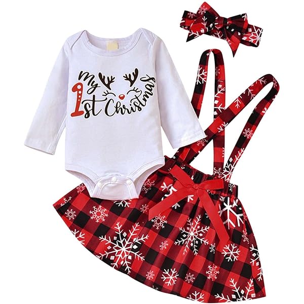 Déguisement Père Noël Garçon MNSWR Pyjama De Noel Fille 3 Mois Ensemble Fille Naissance Noël Bebe 12 Mois Fille Robe,Tenue Bebe Garcon Ete Ensemble Bébé 24 Mois Vêtement Bébé Fille 1 An