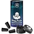 Ear Plugs for Sleep, The Best Noise Cancelling Foam Ear Plugs for Sleeping, 60 Pairs 38DB Highest SNR by Sleepy Panda, New & Upgraded Reusable & Custom Fit Super Soft Earplugs (Black Eclipse)