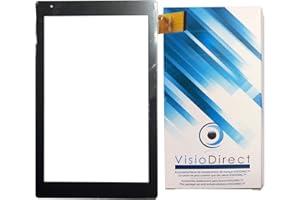 Visiodirect® Vitre ecran Tactile pour Archos 101B Oxygen 10.1" HXD1076 V3.0 V4.0 Tablette Gris Noir