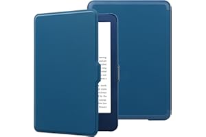HGWALP Custodia per New Amazon Kindle 6"(11th Generazione, 2024/2021 Release), Folio ultra sottile in pelle PU con auto sleep e wake, custodia protettiva per Kindle 2024 6 pollice-Navy