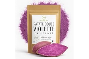 AL BADIL Polvo de Patata Dulce Morado - 100% Natural - Para Batido, Latte, Bowl & Pastelería - Super Alimento Rico en Nutrientes - 100 g