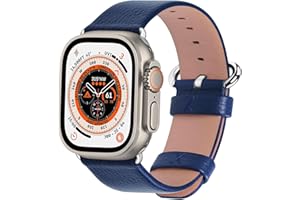 Fullmosa Skórzany pasek do zegarka Apple Watch 38 mm, 40 mm, 41 mm, 42 mm, 44 mm, 45 mm, kompatybilny z Apple Watch Series SE, 7, 6, 5, 4, 3, 2, 1