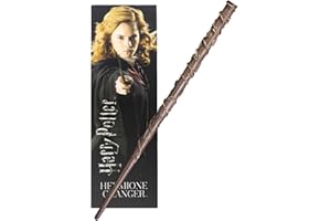 The Noble Collection Réplica Hermione Granger PVC Wand and Prismatic Bookmark, Multicolor