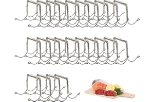 AMKWOOD Rouladenklammern aus Edelstahl wiederverwendbar 24er Set, Rouladen Klammern als perfekte Alternative zu Rouladennadeln oder Rouladenspieße