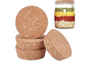 OLYCRAFT 4Pcs Grands Bouchons de liège 7,5~8,5 cm couvercles de Bouteille en Bois Bouchons de liège Coniques couvercles Coniques en Bois Bouchons Bouteille de vin Bouchon Le Mariage de Cuisine