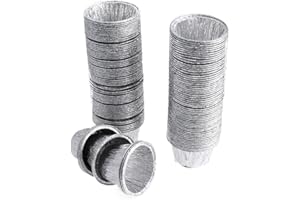 OUNONA 100 Pezzi stampi per muffin e dolci in alluminio