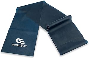 ‎CORESTEADY Coresteady Gymnastikband für Männer und Frauen – Fitnessband ohne Zurückschnellen für Krafttraining – Gummiband Sport für Fitness, Pilates, Physio und Yoga – Mit Trainingsanleitung