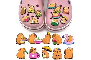 JAWUZ 20 stück Capybara Schuhanstecker Set, DIY Schuh Charms, Schuhanstecker, crocs charms, Geburtstags Geschenke PartyGeschenke für Kinder