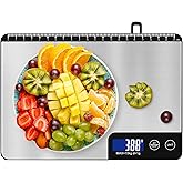 15 kg Digital Kitchen Scales with Ruler, Diyife Professional Digital Electronic Scale, Household Scales Made of Stainless Ste