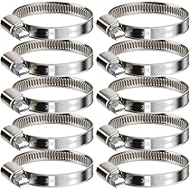 Fascette Stringitubo Acciaio Inox - Set 12 Pezzi, Campo Serraggio 27-51 Mm, Per Giardino E Piscina - Foto 13