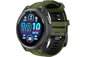 ISABAKE 22mm Correa para Garmin Forerunner 965/955/945/935, Correa de Repuesto de Silicona para Fenix 7/Fenix 6 GPS/Fenix 5 Plus