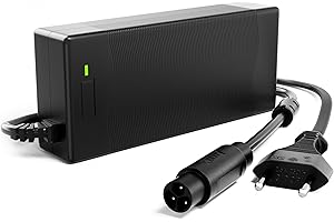 airwak Chargeur Compatible avec Inmotion S1/L9 E-Scooter, Alimentation 63V 1.8A pour Batterie au Lithium 54V, Connecteur à 3 Broches, Adaptateur de Chargeur de Batterie Li-ION, Accessoires d'origine