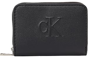 Calvin Klein Donna Portafoglio Sculpted Flap Zip Around Piccolo