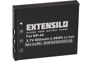 EXTENSILO 1x Bateria Kompatybilny z Samsung Digimax i5, i50, i6, i70, L50, L60, L70, L700 Aparat Cyfrowy, DSLR (800 mAh, 3,7 V, Li-Ion)